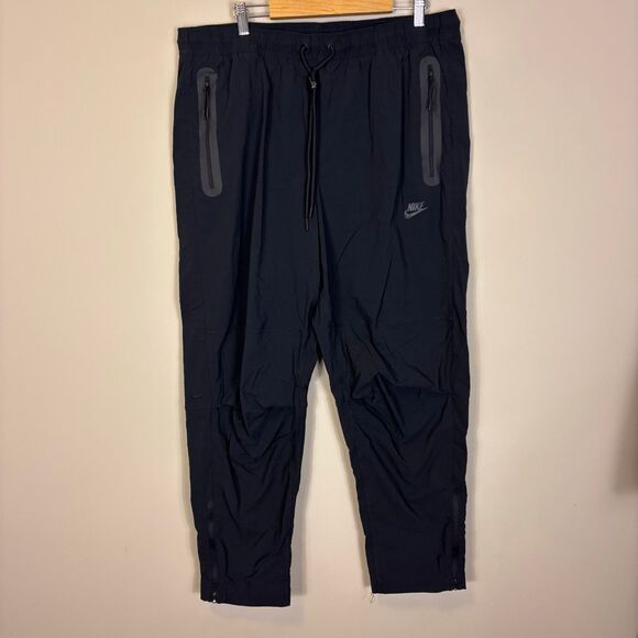 Nike Men's Black Nylon Straight Leg Track Pants XL - Picture 1 of 6